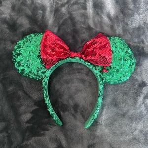 Disney Minnie Ears Headband - Holiday Theme Sequin